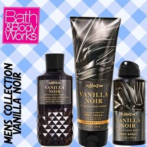 BATH & BODY Works - MENS 3pc Vanilla Noir